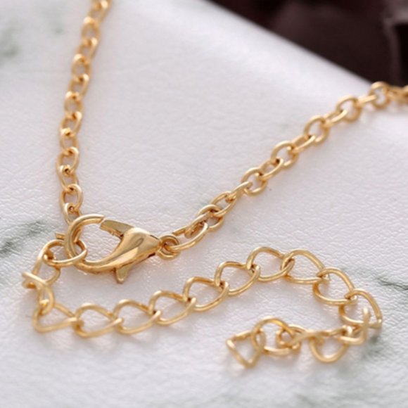 Sunflower Necklace with Gold Plated Chain and Pearl Accents - Picture 4 of 6